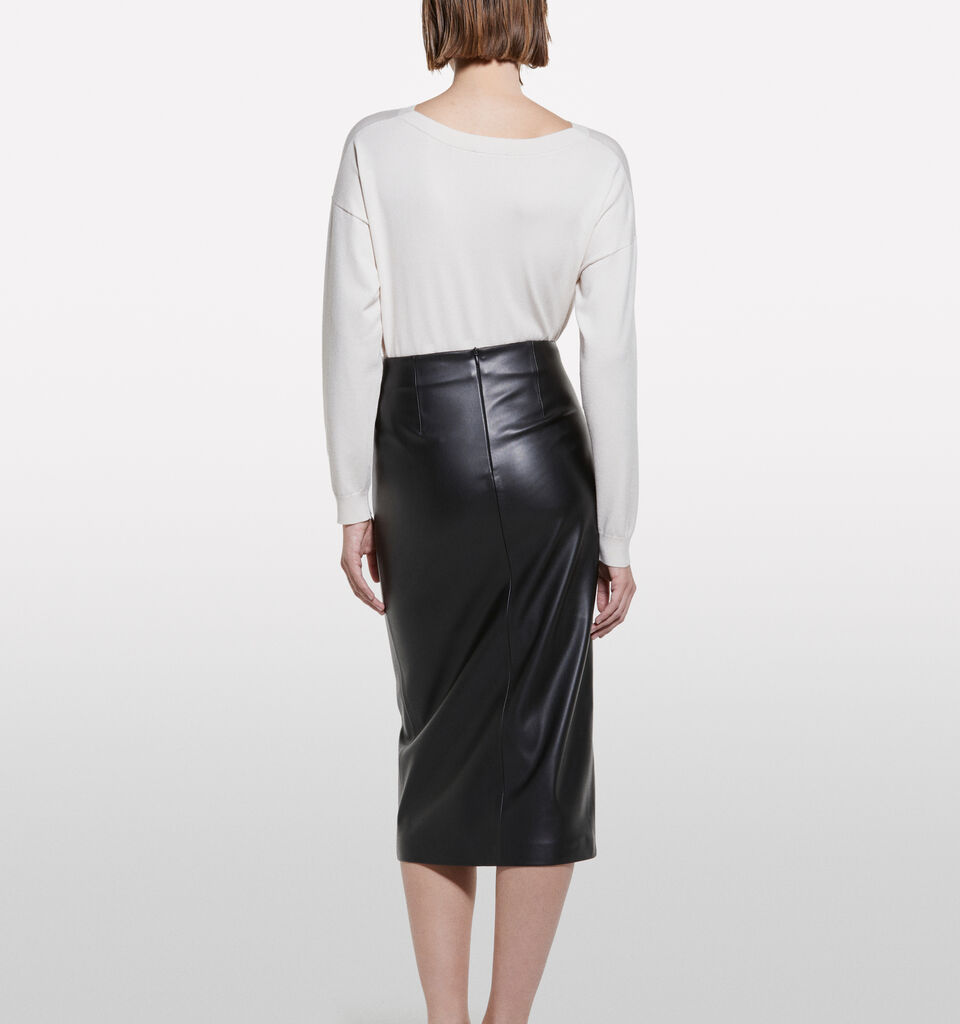 Pull crème à encolure bateau - null - Gris Clair | Sisley image number 3